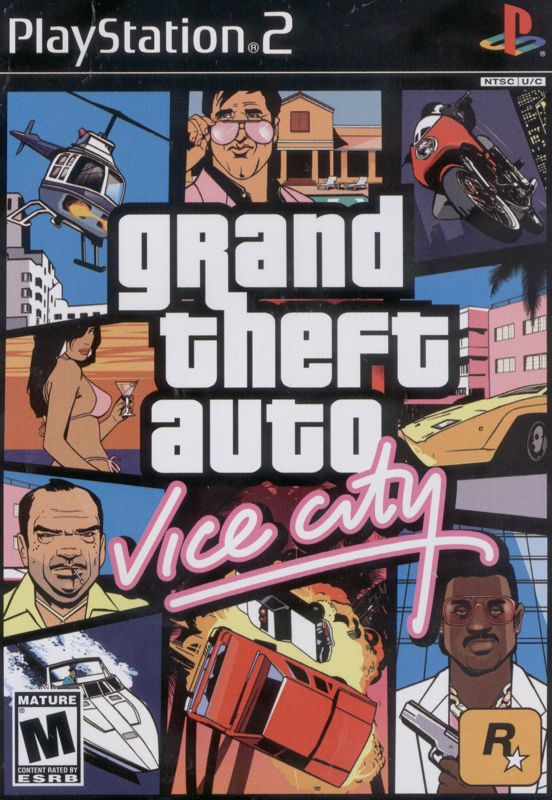 Grand Theft Auto Vice City box art for Playstation 2